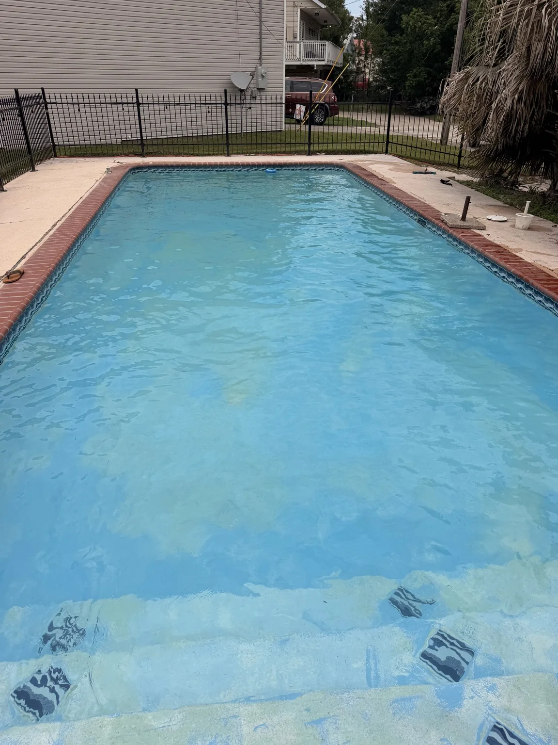 Residential Pool Recovery after Green-to-Clean service