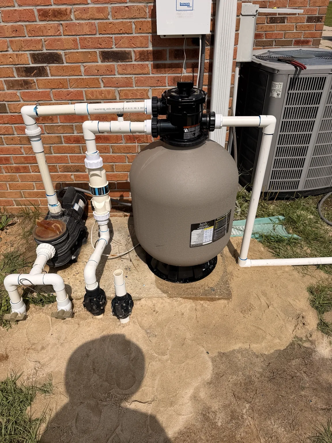 Pool equipment installation completed
